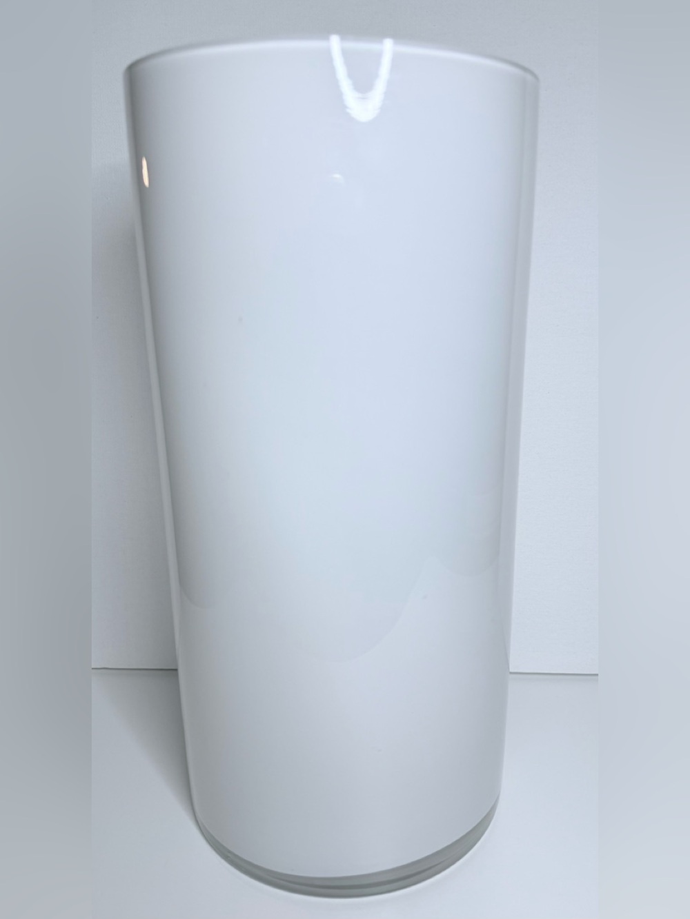 White Gloss Ceramic Floor Vase - Brand Unspecified